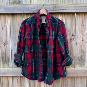 Vintage L.L.Bean Plaid Flannel Shirt – Red / Green / Navy